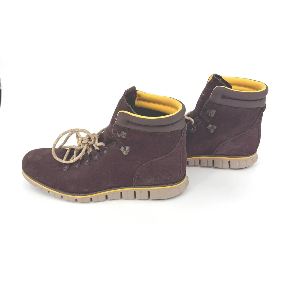 Cole Haan Zerogrand Waterproof Hiker Boots‎ Mens 13M Brown Suede C31628